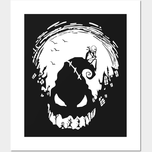 Nightmare before Christmas minimal Wall Art by Nykos